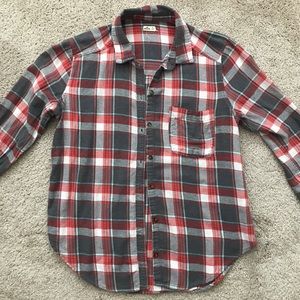 Hollister Gray/Red Flannel